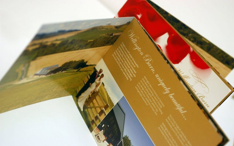 wellington barn wedding brochures