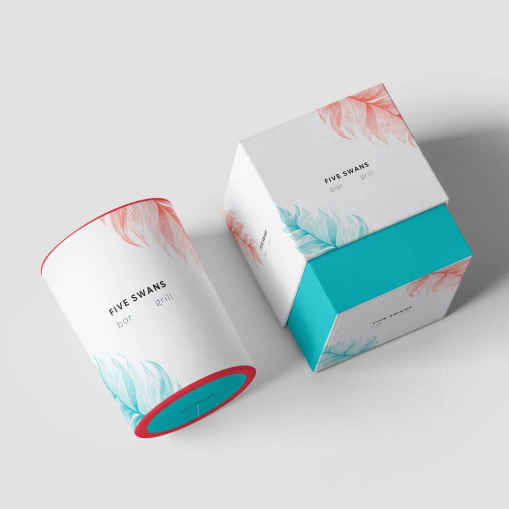 Five-swans-candles branding