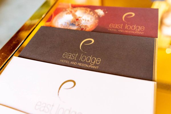 Eastlodge branding, design and print hotel literature