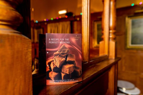 The vineyard at Stockcross promotional flyer