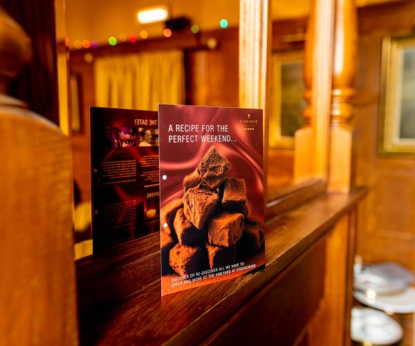 The vineyard at Stockcross promotional flyer